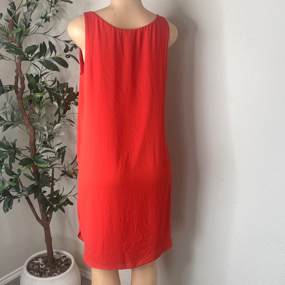 LOFT Red Sleeveless Dress - Picture 2 of 5
